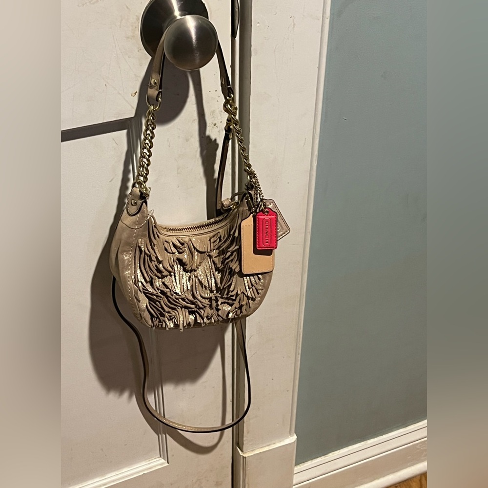 Vintage Coach Poppy 1941 Mini Hobo Fringe Bag - Picture 6 of 11